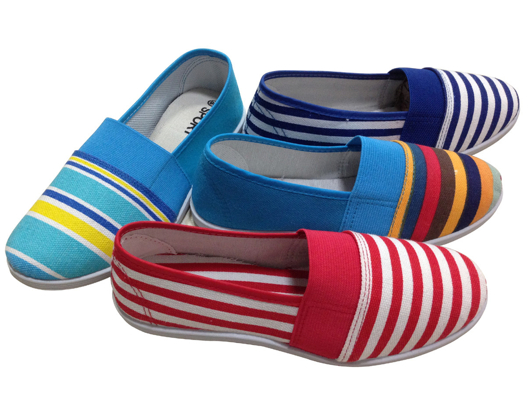 shoe with canvas upper