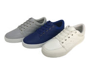 White color skate shoe new design for men size  faux leather upper TPR outsole lace up front style