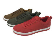 Comfortable skate shoe  faux leather upper TPR outsole lace up front style new design for men size