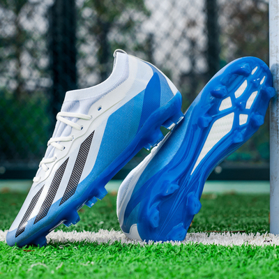 Wholesale Low-Top Football Shoes For Boys AG Long Spikes World Cup TF Broken Spikes Grass Competition Training Shoes