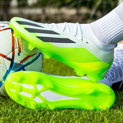 Low-Top Soccer Shoes For Students With Long And Short Studs sole design Artificial Turf Competition Training Cleats