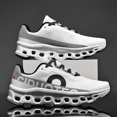 Carbon Plate Racing Running Shoes Men'S Casual Sports Shoes Student Youth Marathon Flying Woven Mesh Running Shoes