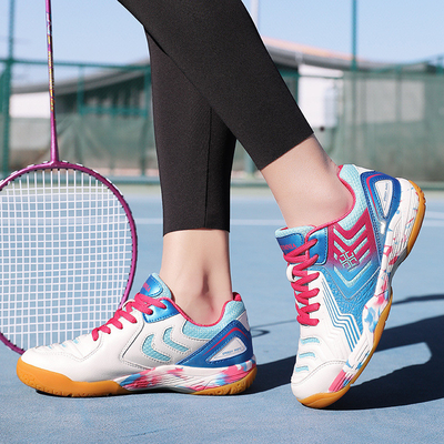 Custom Tennis Badminton Shoes With Lightweight Anti-Slip Feature Fashion Design In Large Size 46 47 Outdoor Wearing