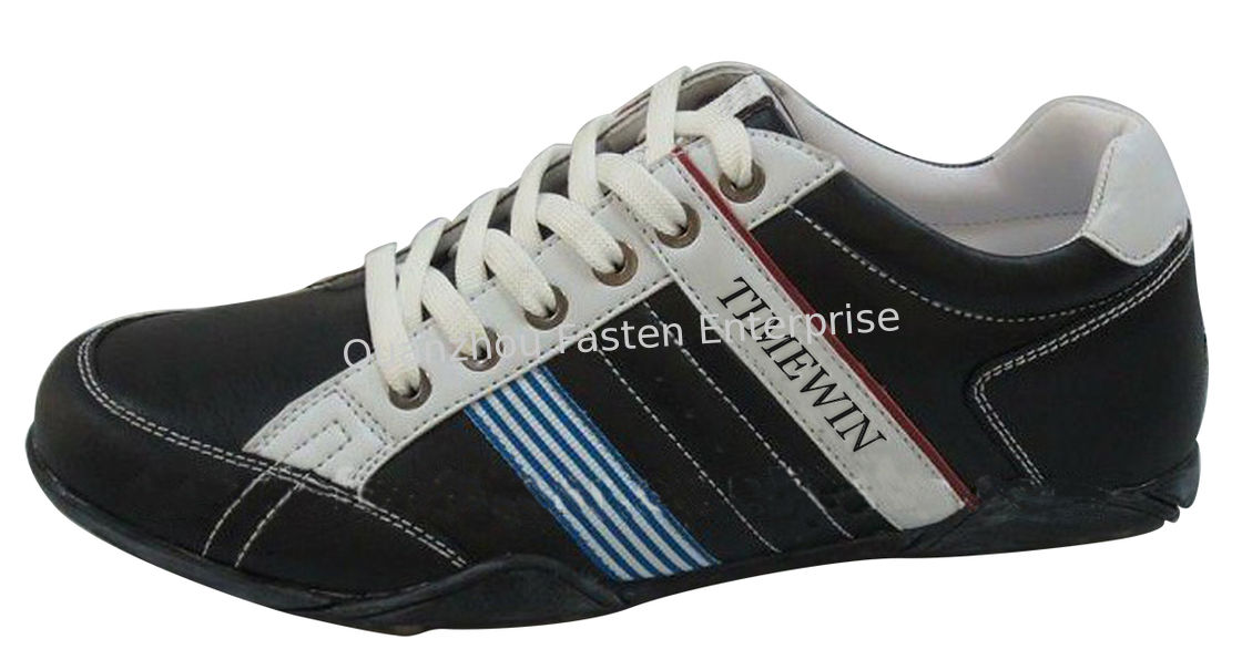 Casual shoes of men,Upper:PU, Outsole Rubber,Size:40-45 black color