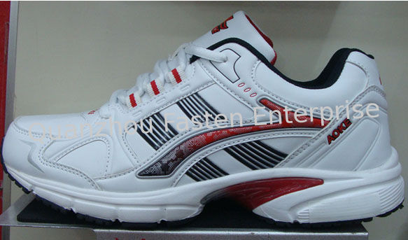 Sports shoe,PU upper,white/red color