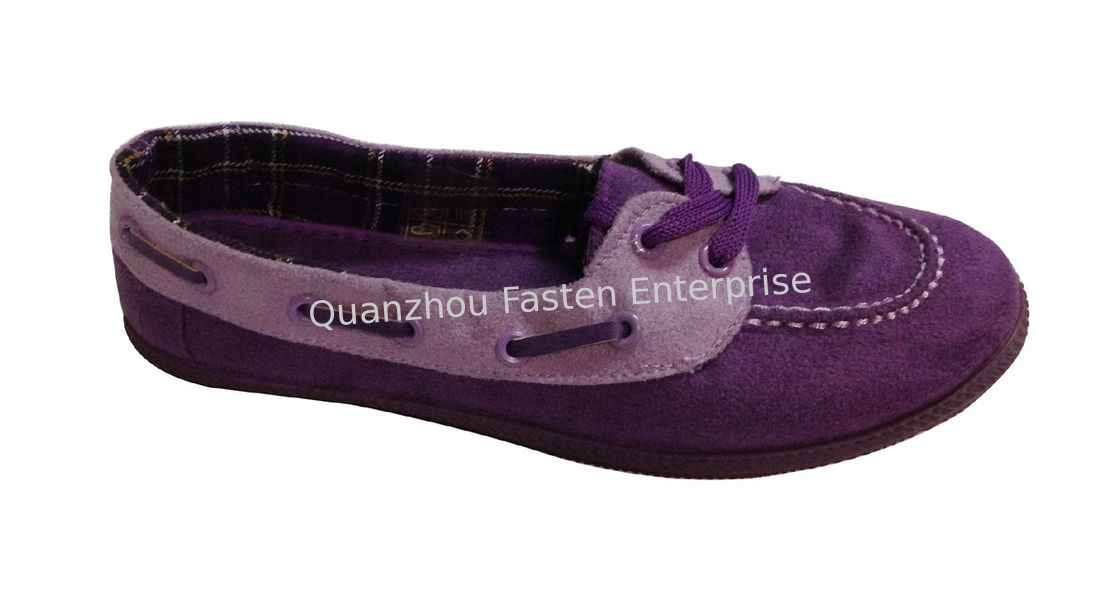 Boat shoes of ladies that outsole is pvc direct injection