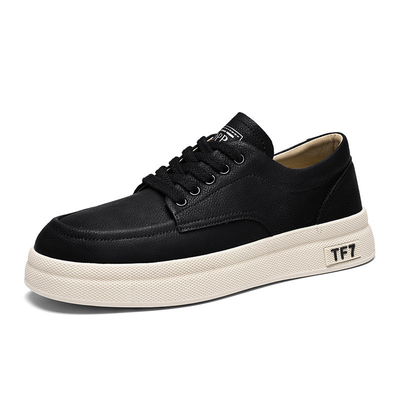 Customize New Style Microfiber Leather Thick-Soled Sneakers Fashionable Casual Low-Top Lace-Up Sports Shoes
